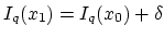 $ I_q(x_1)=I_q(x_0) + \delta$